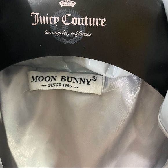 Blue and Silver Bomber Jacket with Shiny Finish - Picture 4 of 6